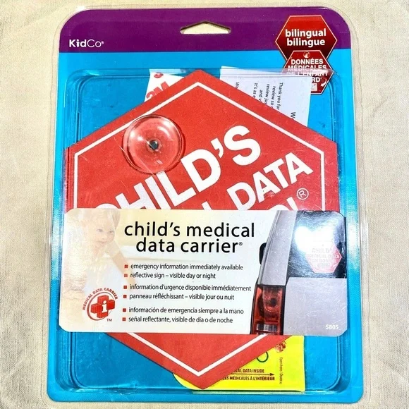 KidCo Child's Medical Data Carrier for your Car in case of accident/emergency - Picture 2 of 13